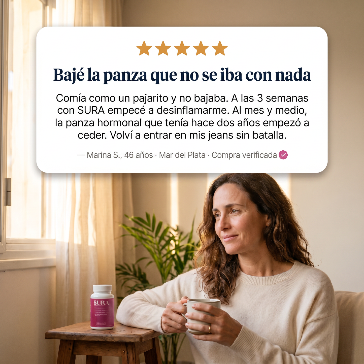 SURA™ — Bajá la panza hormonal y recuperá tu energía en 21 días.