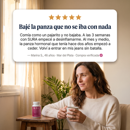 SURA™ — Bajá la panza hormonal y recuperá tu energía en 21 días.